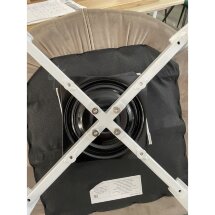 Кресло MAVERICK BLUVEL-03 LIGHT GREY/ белый каркас, поворот.360 град. М-City
