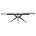 Стол FORIO 160 MATT WHITE MARBLE SOLID CERAMIC / BLACK, ®DISAUR 