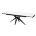 Стол FORIO 160 MATT WHITE MARBLE SOLID CERAMIC / BLACK, ®DISAUR 