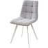 Стул CHILLI SQUARE UF860-02B серо-голубой, ткань/ белый каркас М-City