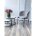Стул DIANA BLUVEL-03 LIGHT GREY, велюр / черный каркас М-City 