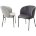Стул DIANA BLUVEL-03 LIGHT GREY, велюр / черный каркас М-City 