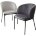 Стул DIANA BLUVEL-14 GREY, велюр / черный каркас М-City 