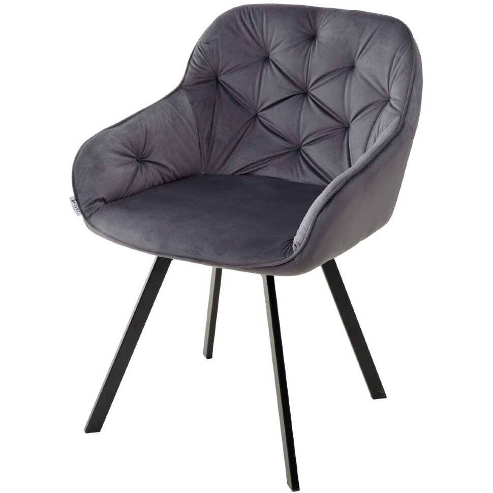 Стул GALE BLUVEL-14 GREY поворот.360 град., велюр М-City Стул GALE BLUVEL-14 GREY поворот.360 град., велюр М-City