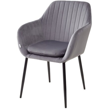 Стул ALABAMA BLUVEL-14 GREY, велюр М-City 