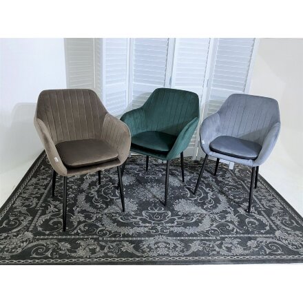 Стул ALABAMA BLUVEL-14 GREY, велюр М-City 
