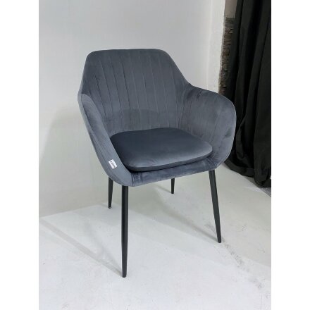 Стул ALABAMA BLUVEL-14 GREY, велюр М-City 
