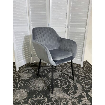 Стул ALABAMA BLUVEL-14 GREY, велюр М-City 
