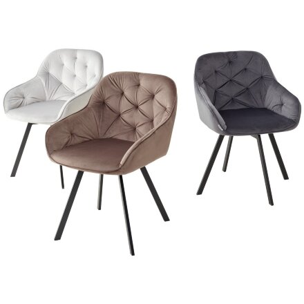 Стул GALE BLUVEL-03 LIGHT GREY поворот.360 град., велюр М-City 