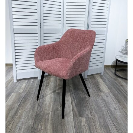 Стул BRANDY WZ2042-11 брусничный фактурный велюр/ черный каркас М-City 