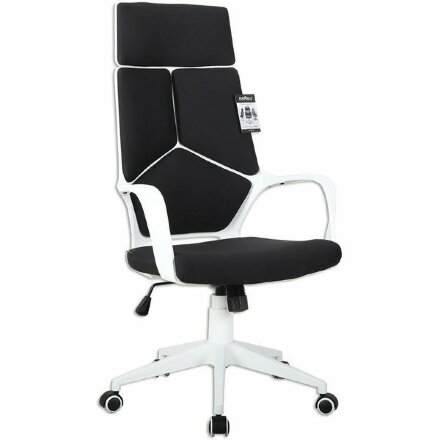 Кресло офисное BRABIX PREMIUM &quot;Prime EX-515&quot;, пластик белый, ткань, черное, 531812 Белый