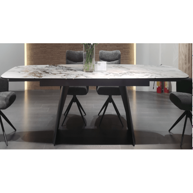 Стол ODIN 200 TL-312, испанская керамика / темно-серый каркас каркас, ®DISAUR 